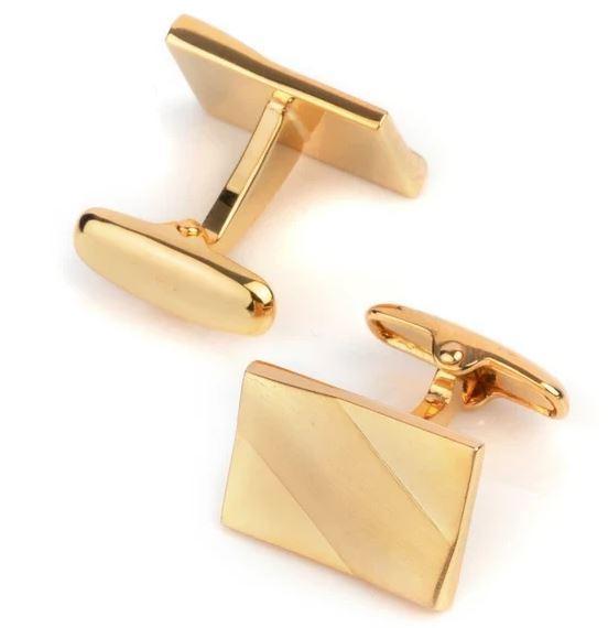 Gold - Metal Tone Cufflinks