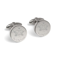 Of All The Walks We've Taken Engraved Cufflinks