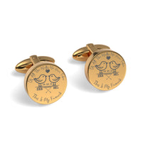 Of All The Walks We've Taken Engraved Cufflinks