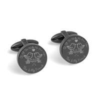 Of All The Walks We've Taken Engraved Cufflinks