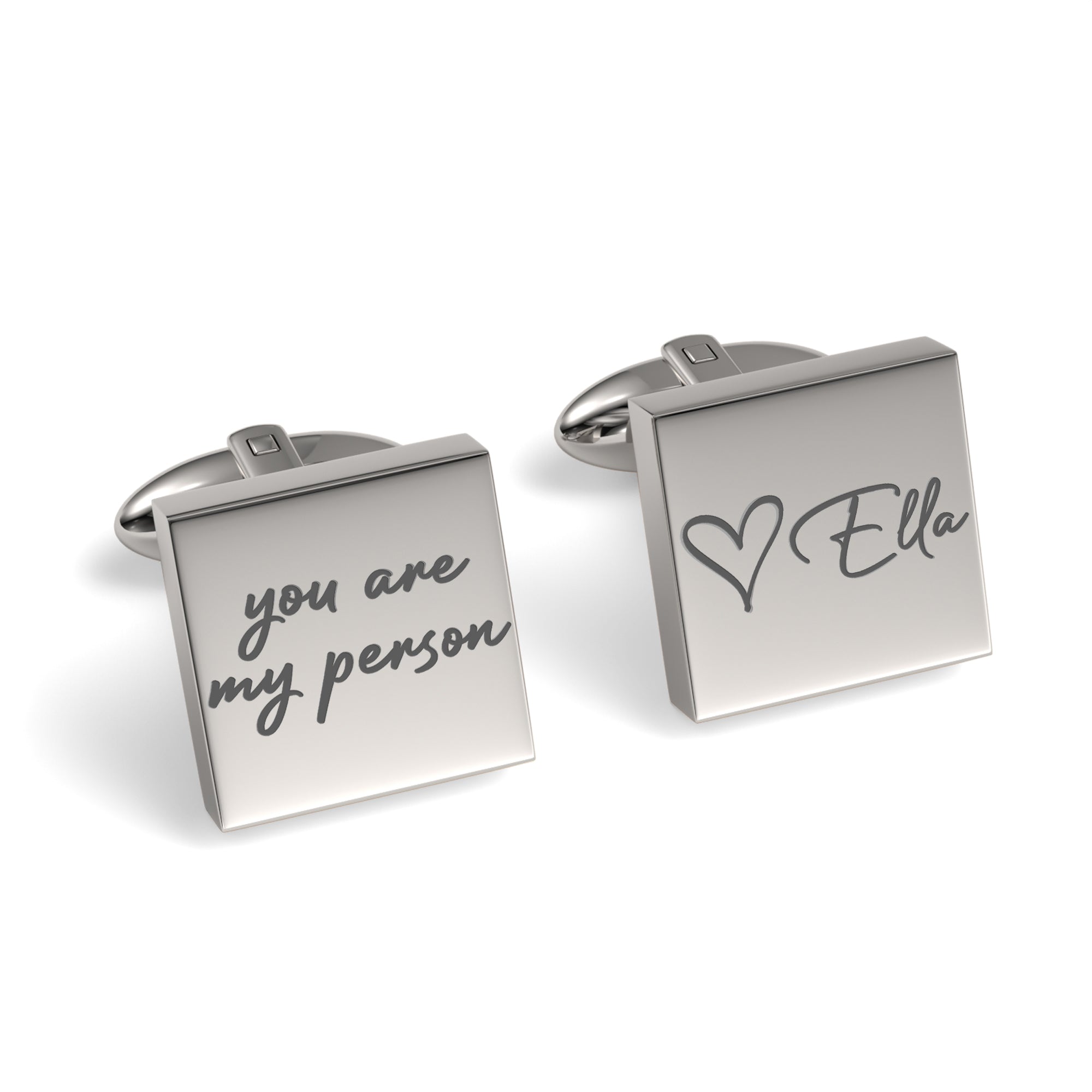 You Are My Person Engraved Cufflinks