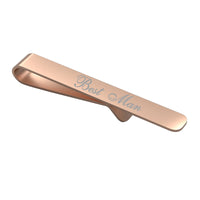 Wedding Role Best Man Engraved Tie Bar