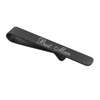 Wedding Role Best Man Engraved Tie Bar