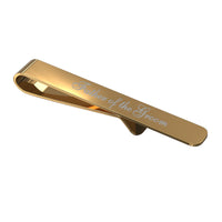 Wedding Role Father of the Groom Engraved Tie Bar