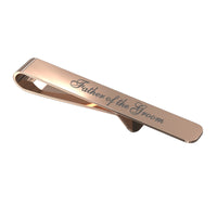 Wedding Role Father of the Groom Engraved Tie Bar