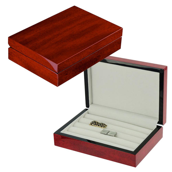 Cherry Wooden Tie Box for 12