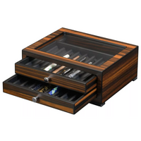 16 Slots Ebony Wooden Pen Box