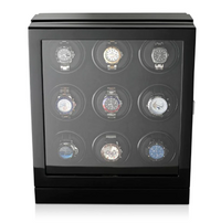 Seconds - Sydney Watch Winder Box for 9 Watches in Black