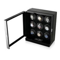 Seconds - Sydney Watch Winder Box for 9 Watches in Black