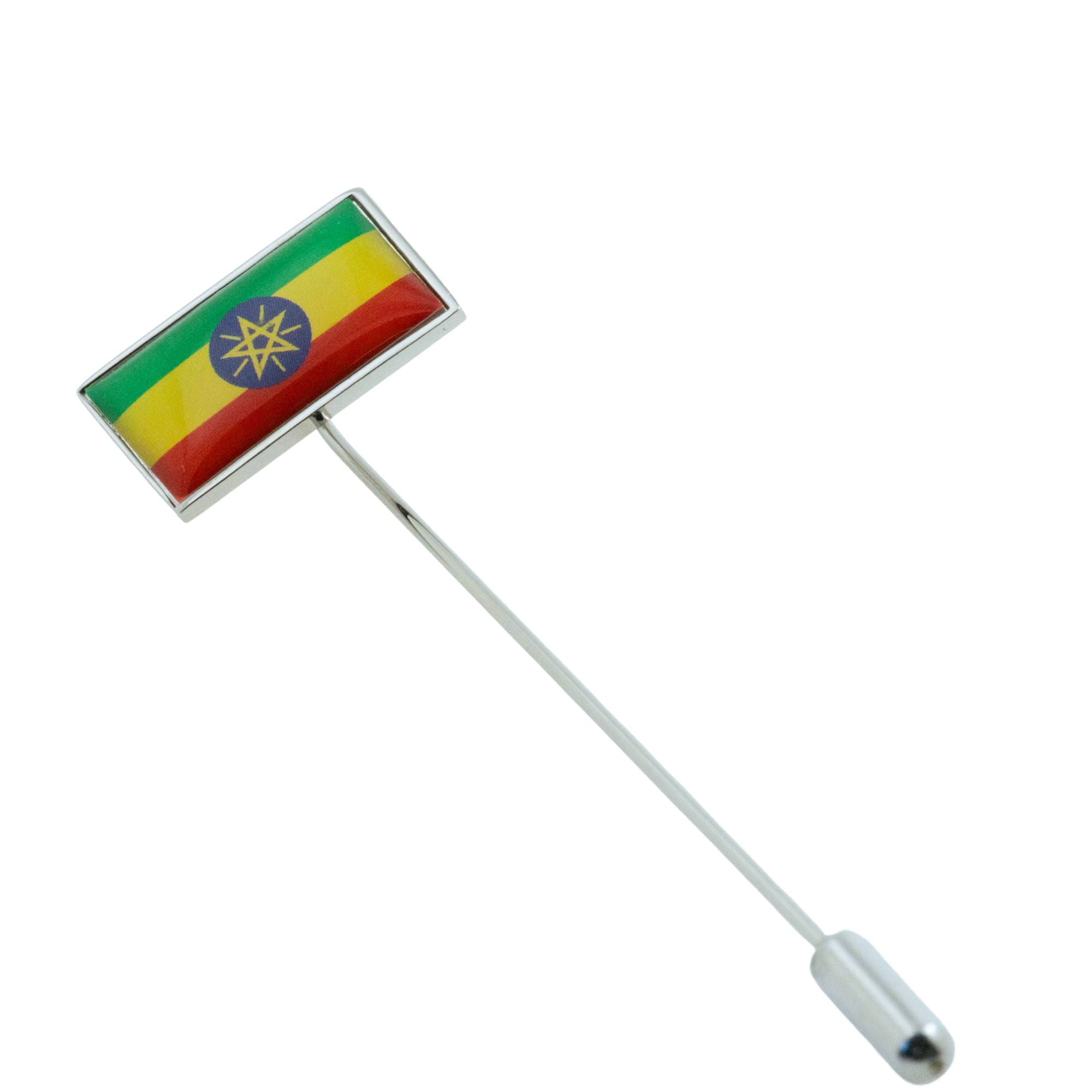 Flag of Ethiopia Stick Pin Lapel Pin Clinks 