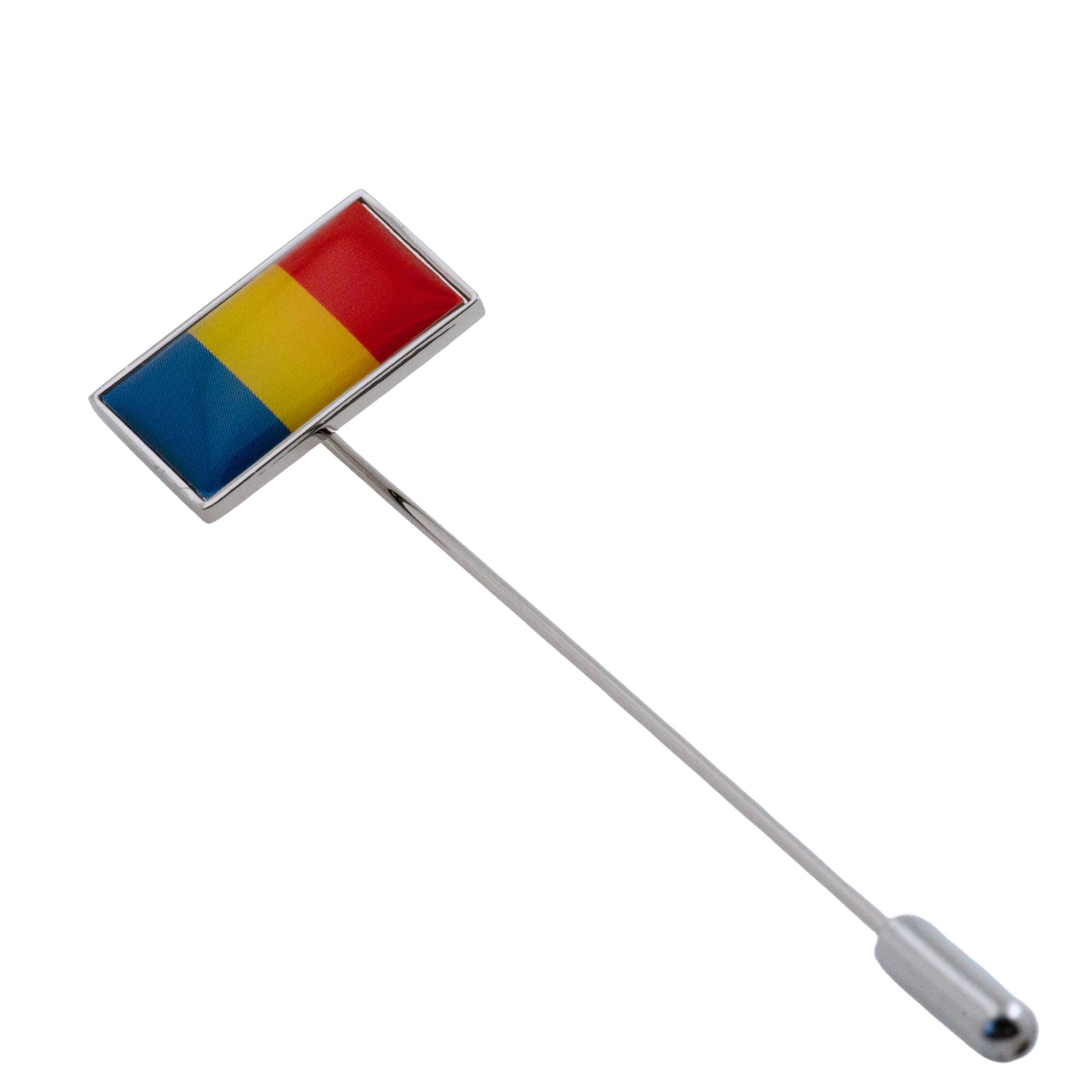 Flag of Romania Stick Pin Lapel Pin Clinks 