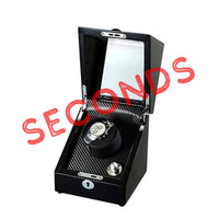 Seconds - Waratah Watch Winder Box for 1 Watch (Black) Seconds Clinks