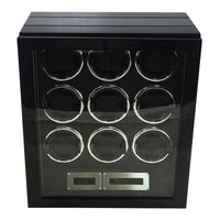 Seconds - Flinders Watch Winder for 9 Watches with Fingerprint Lock (b) Seconds Clinks