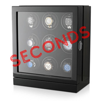 Seconds - Sydney Watch Winder Box for 9 Watches in Black