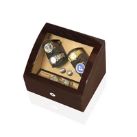 Seconds - Avoca Watch Winder Box 4 + 4 Watches in Mahogany (I)