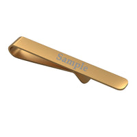 Engravable Tie Bars Curved End