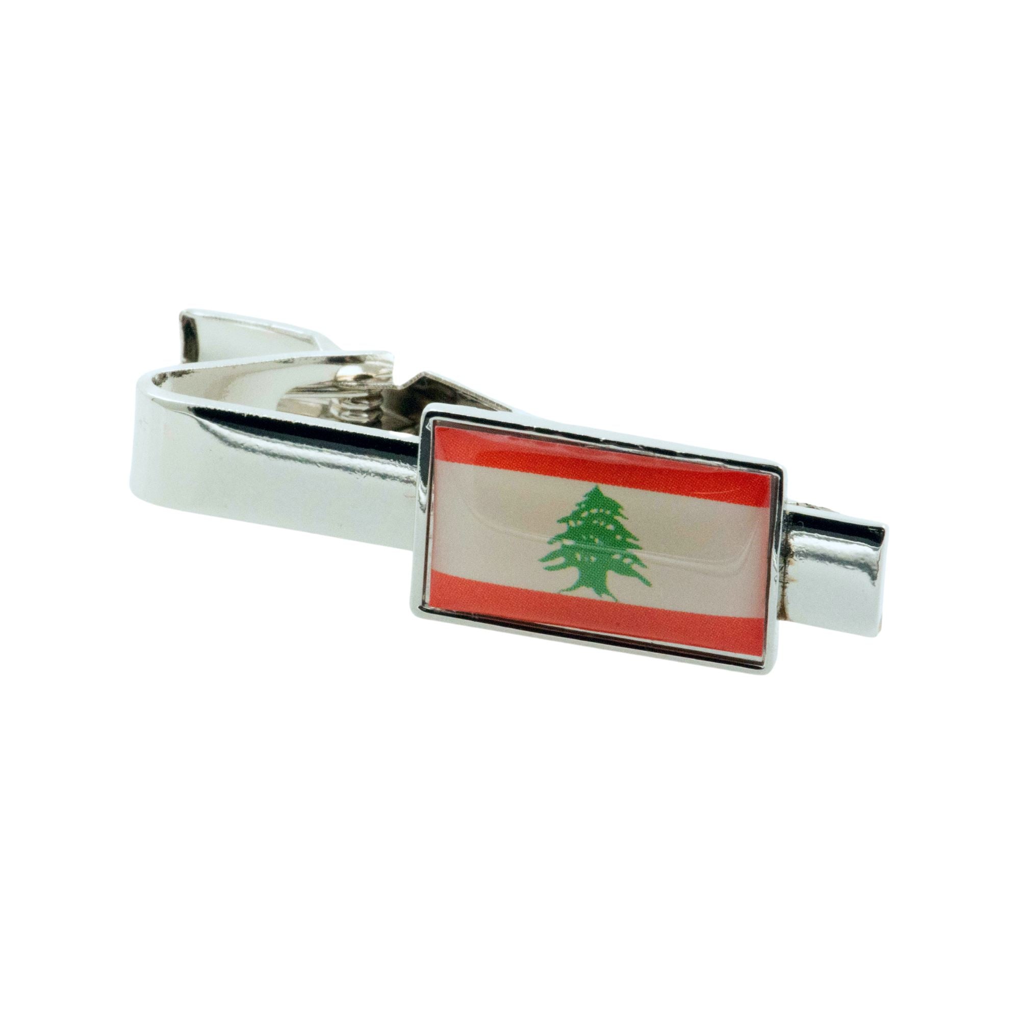 Flag of Lebanon Tie Clip Tie Clips Clinks 