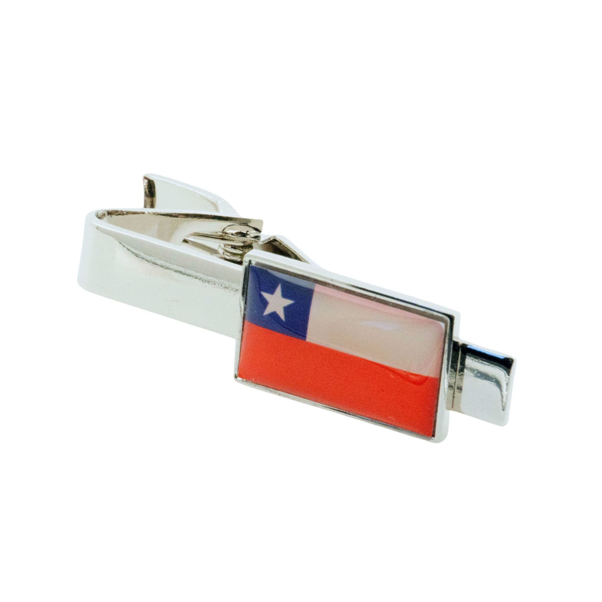 Flag of Chile Tie Clip Tie Clips Clinks 