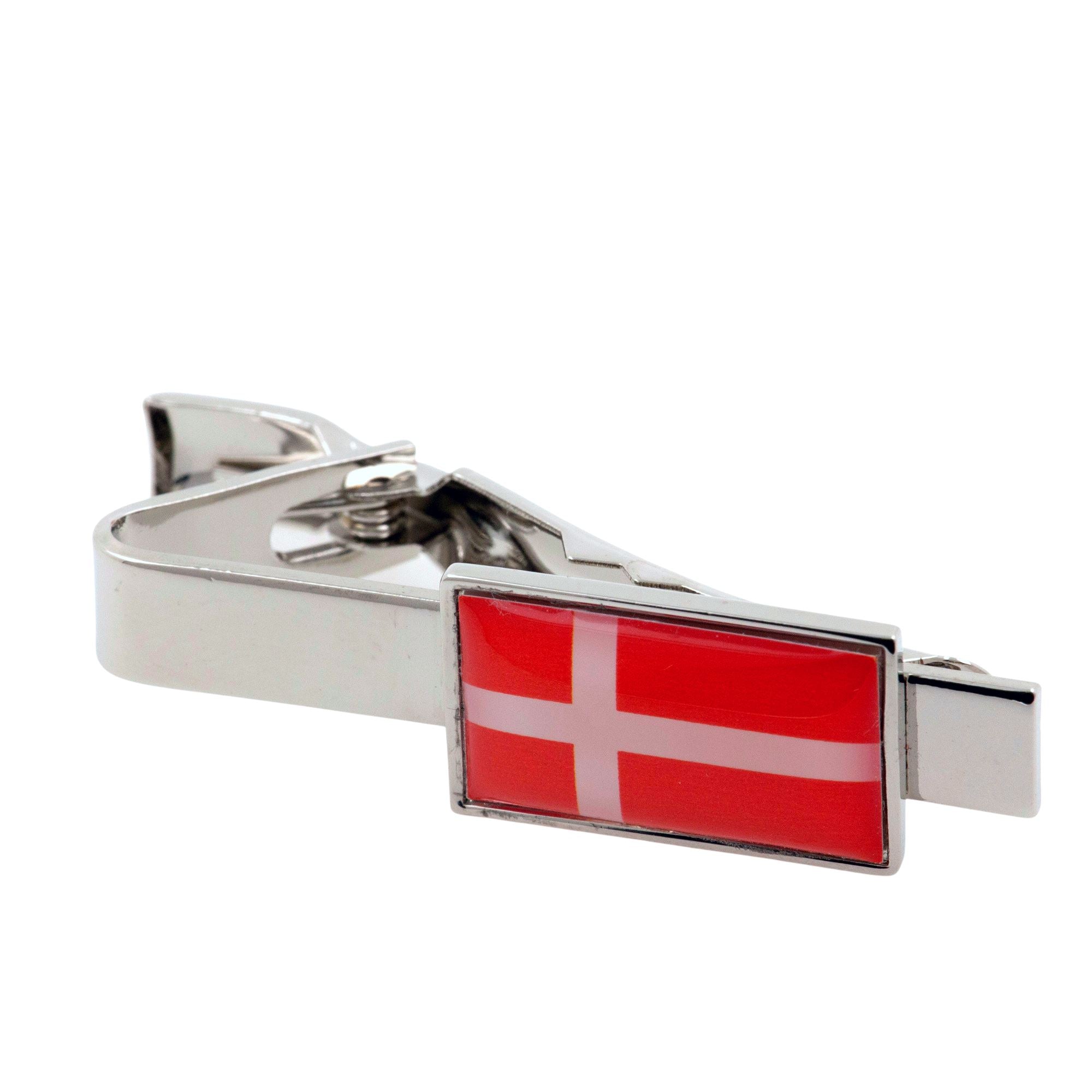 Flag of Denmark Tie Clip Tie Clips Clinks 