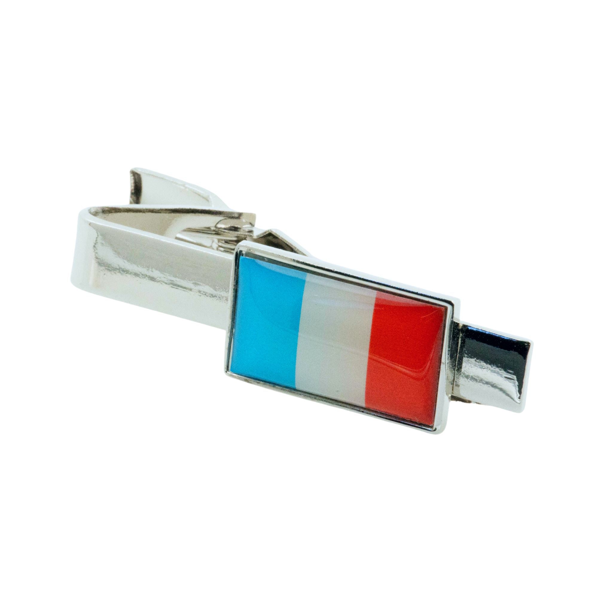 Flag of France Tie Clip Tie Clips Clinks 