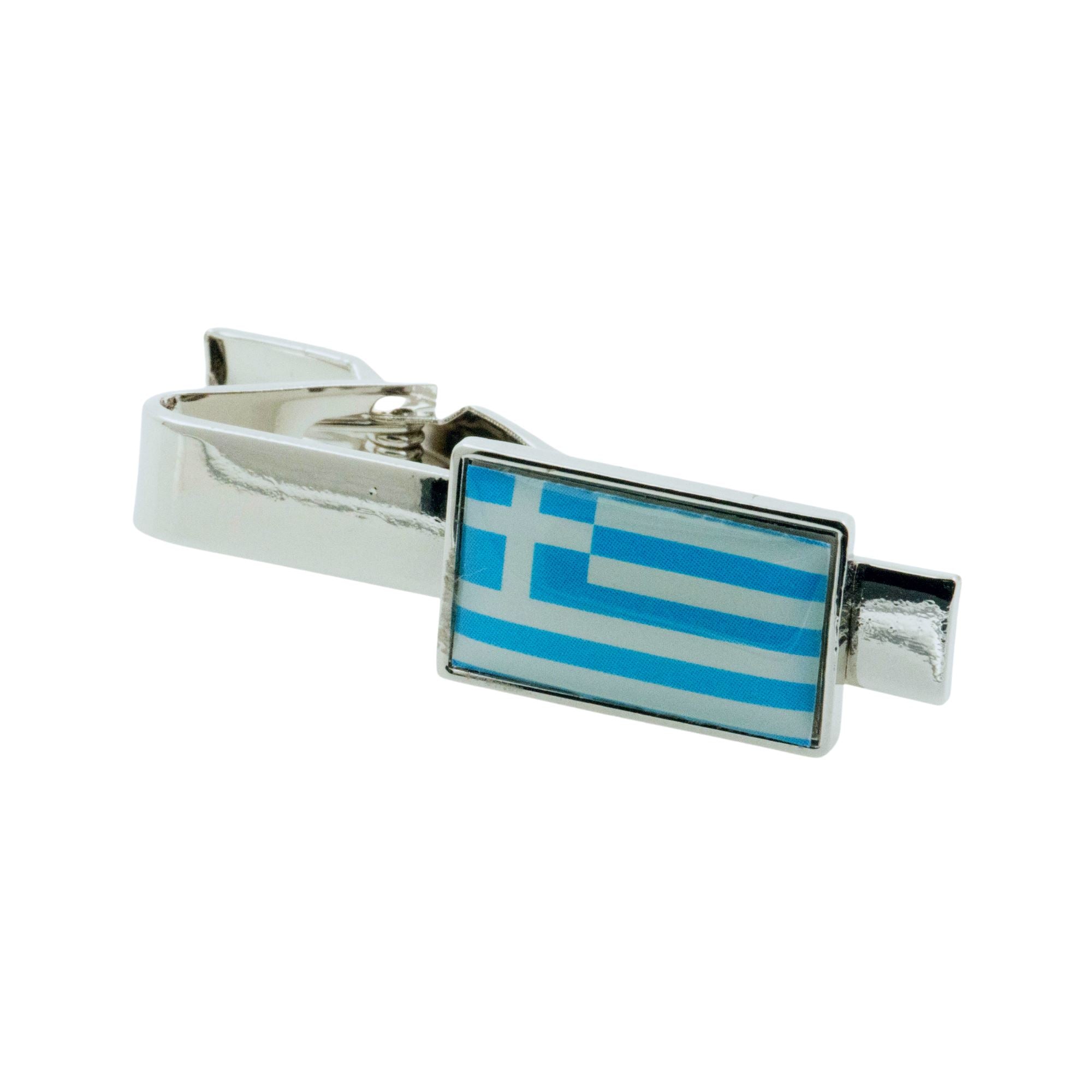 Flag of Greece Tie Clip Tie Clips Clinks 