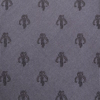 Mandalorian Star Wars Gray Silk Men's Tie Ties Star Wars