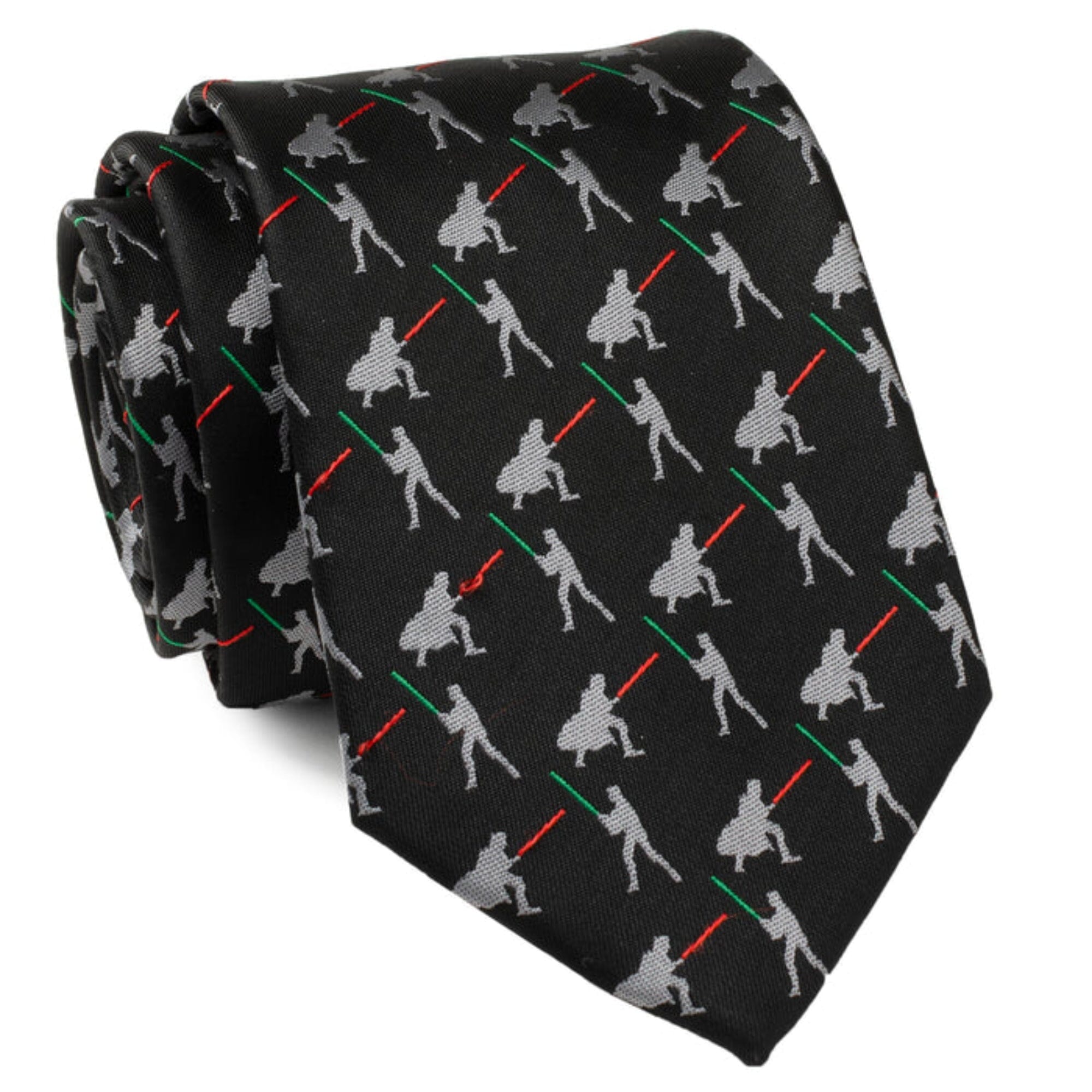 Vader v. Luke Battle Lightsaber Star Wars Black Mens Tie Ties Star Wars 