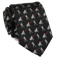 Vader v. Luke Battle Lightsaber Star Wars Black Mens Tie Ties Star Wars