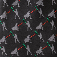 Vader v. Luke Battle Lightsaber Star Wars Black Mens Tie Ties Star Wars