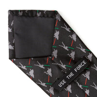 Vader v. Luke Battle Lightsaber Star Wars Black Mens Tie Ties Star Wars