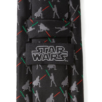 Vader v. Luke Battle Lightsaber Star Wars Black Mens Tie Ties Star Wars