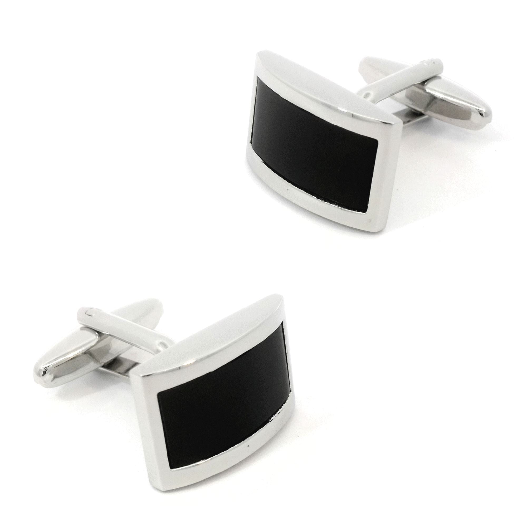 Black Domed Design Cufflinks Classic & Modern Cufflinks Clinks Australia Black Domed Design Cufflinks 