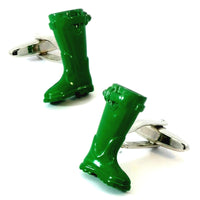 Green Gumboot Cufflinks