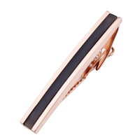 Black & Rose Gold Tie Clip Tie Clips Clinks Australia