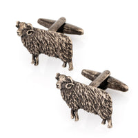 Ram Cufflinks in Antiqued Silver Novelty Cufflinks Clinks Australia