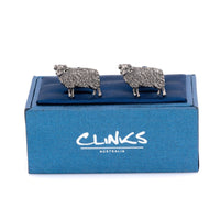 Ram Cufflinks in Antiqued Silver Novelty Cufflinks Clinks Australia